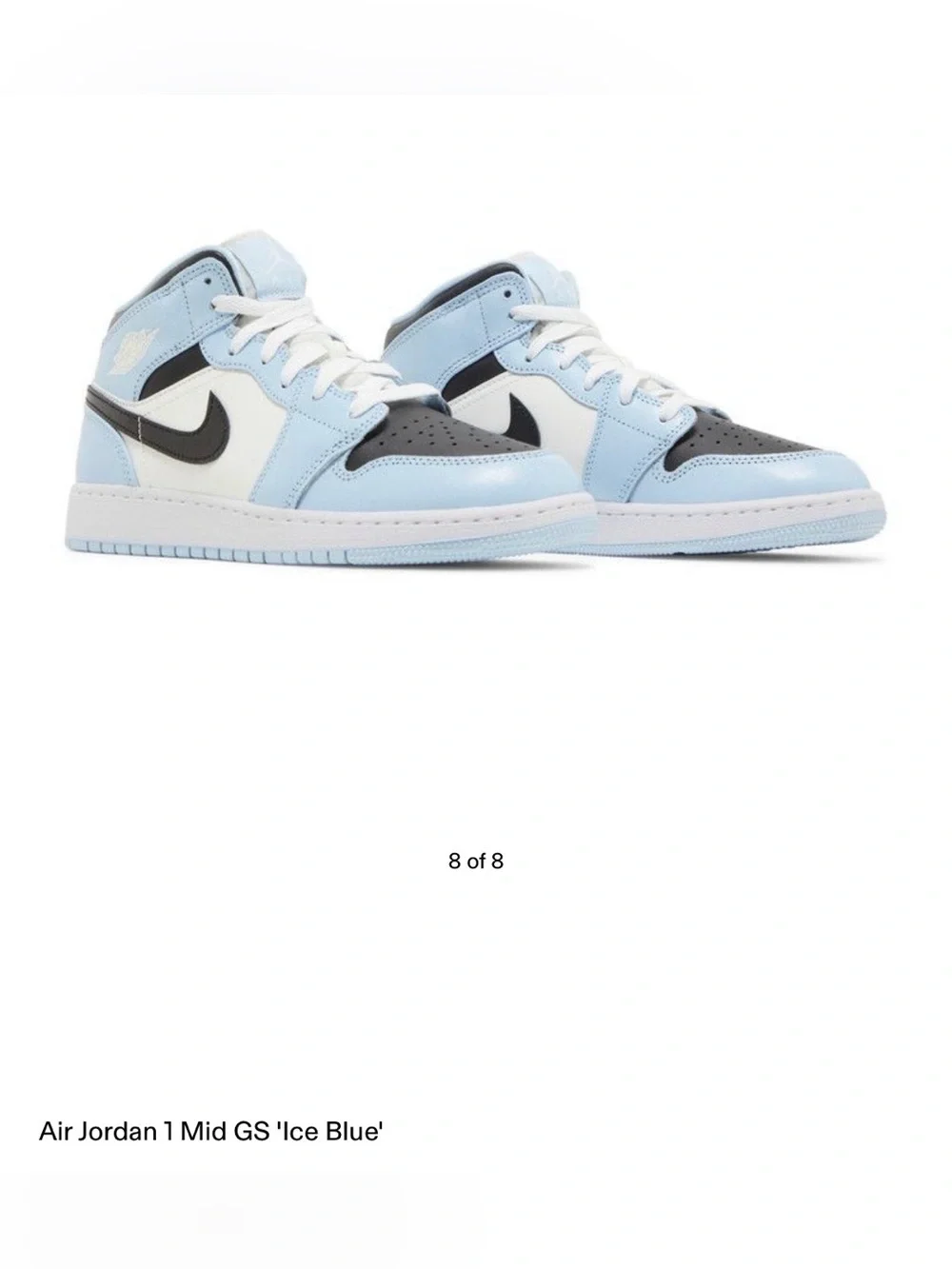 Nike Air Jordan 1 Mid GS ‘Ice Blue’